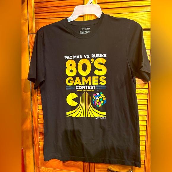 Pac man Rubik’s cube shirt men’s medium - Picture 1 of 4